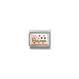 Nomination Classic Rose Gold Enamel Pink Princess Crown Charm