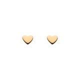 Dew Gold Plated Small Heart Stud Earrings