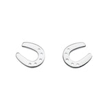 Dew Horseshoe Stud Earrings