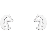 Dew Hoofing Around Horse Head Stud Earrings