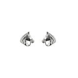 Dew Bridled Horse Stud Earrings