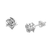 Dew English Rose Stud Earrings