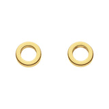 Dew Small Open Circle Stud Earrings