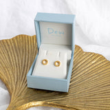 Dew Small Open Circle Stud Earrings