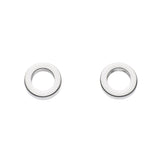 Dew Small Open Circle Stud Earrings