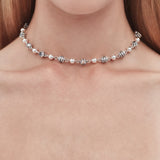 Stolen Girlfriends Club Darkness and Light Ball Chain Necklace 15+4"