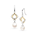 Kit Heath Alicia Golden Pearl Drop Earrings