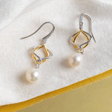 Kit Heath Alicia Golden Pearl Drop Earrings