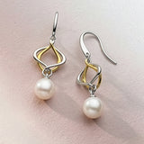 Kit Heath Alicia Golden Pearl Drop Earrings