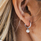 Kit Heath Coast Tumble Pearl Mini Hoop Earrings