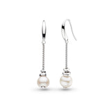Kit Heath Coast Azure Pearl Chain Drop Earrings