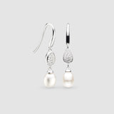 Kit Heath Coast Pebble Glisten Pearl Drop Earrings