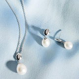 Kit Heath Coast Pebble Pearl Droplet Earrings