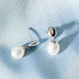 Kit Heath Coast Pebble Pearl Droplet Earrings
