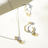 Kit Heath Blossom Flyte Honey Flower Pearl Hoop Earrings