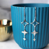 Kit Heath Céleste Astoria Pavé Tri-Star Drop Earrings