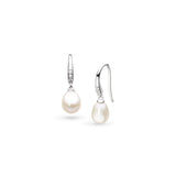 Kit Heath Revival Classic Pearl Glitz CZ Drop Earrings