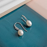 Kit Heath Revival Classic Pearl Glitz CZ Drop Earrings