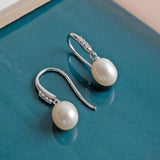 Kit Heath Revival Classic Pearl Glitz CZ Drop Earrings