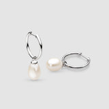 Kit Heath Revival Classic Pearl Hoop Drop Earrings