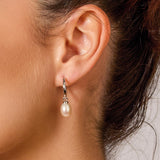 Kit Heath Revival Classic Pearl Hoop Drop Earrings