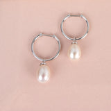 Kit Heath Revival Classic Pearl Hoop Drop Earrings