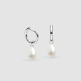 Kit Heath Revival Pearl Drop Hoop Earrings