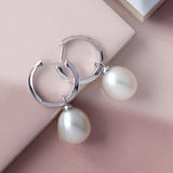 Kit Heath Revival Pearl Drop Hoop Earrings