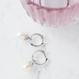 Kit Heath Revival Glitz Pearl Hoop Earrings