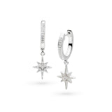 Kit Heath Céleste North Star Hoop Drop Earrings