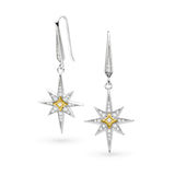 Kit Heath Céleste North Star Golden Two-Tone Drop Earrings