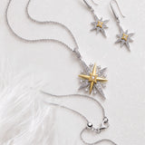 Kit Heath Céleste North Star Golden Two-Tone Drop Earrings