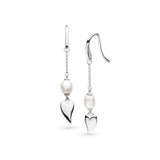 Kit Heath Desire Kiss Pearl Chain Drop Earrings