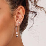Kit Heath Desire Kiss Pearl Chain Drop Earrings