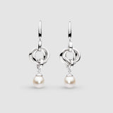 Kit Heath Bevel Trilogy Pearl Drop Earrings