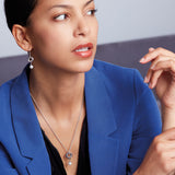 Kit Heath Bevel Trilogy Pearl Drop Earrings
