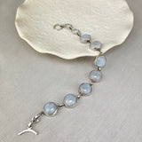 Sterling Silver Handmade Moonstone Bracelet