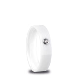 Bering Arctic Symphony White Ceramic Stacking Ring SALE