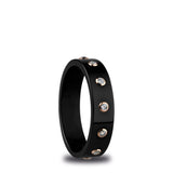 Bering Arctic Symphony Black Ceramic Stacking Ring SALE