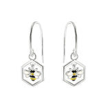 Dew Bee & Comb Enamel Drop Earrings