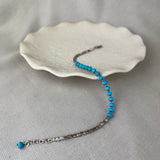 Sterling Silver Handmade Turquoise Stacking Bracelet SALE