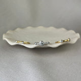 18ct Yellow Gold & Platinum Diamond Three Ring Stacking Set 0.92ct