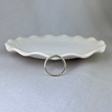 9ct Yellow Gold Diamond Scallop Set Band Ring 0.25ct