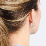 Kit Heath Coast Pebble Smooth Hoop Earrings