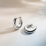 Kit Heath Coast Pebble Smooth Hoop Earrings