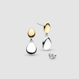 Kit Heath Coast Pebble Golden Drop Earrings