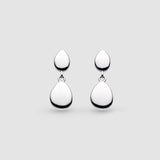 Kit Heath Coast Pebble Twin Drop Earrings