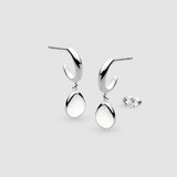 Kit Heath Coast Pebble Hoop Drop Earrings