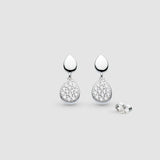 Kit Heath Coast Pebble Glisten Pavé Drop Earrings