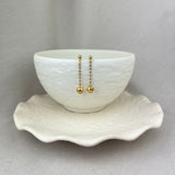 9ct Yellow Gold Faceted Bead Drop Earrings